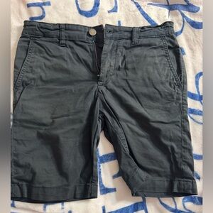 DL1961 Boys black Flat-Front Chino Shorts